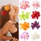 8 Colors Bohemian Hawaiian Fabric Flower Hair Clips (Hawaiian Orchid)